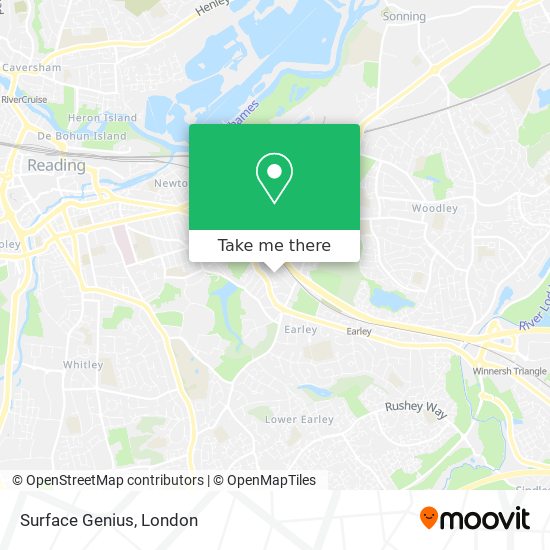 Surface Genius map