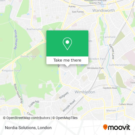 Nordia Solutions map