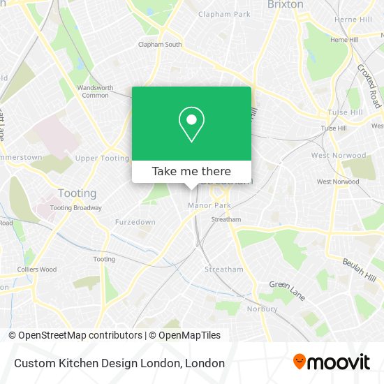 Custom Kitchen Design London map