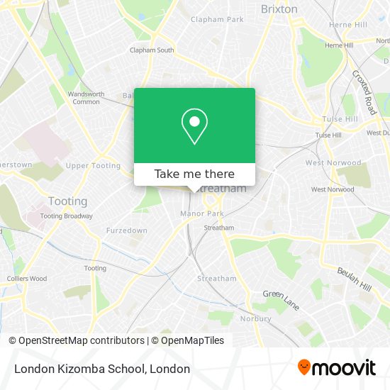 London Kizomba School map