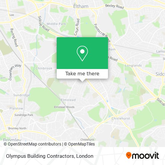 Olympus Building Contractors map