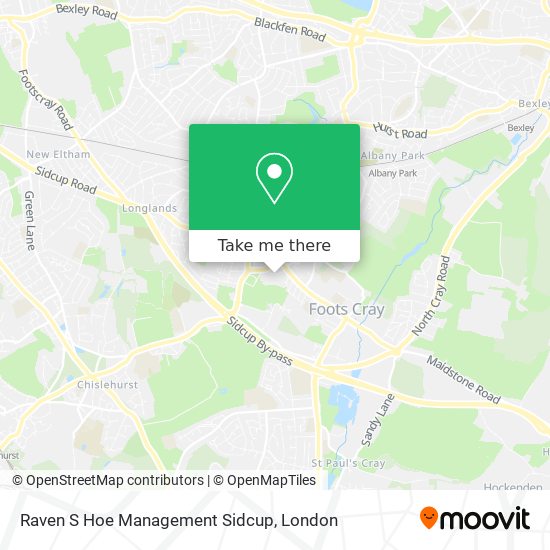 Raven S Hoe Management Sidcup map