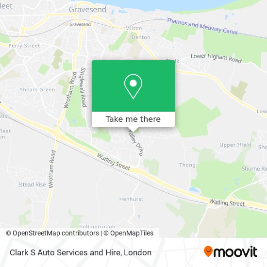 Clark S Auto Services and Hire map