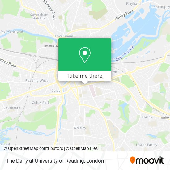 The Dairy at University of Reading map