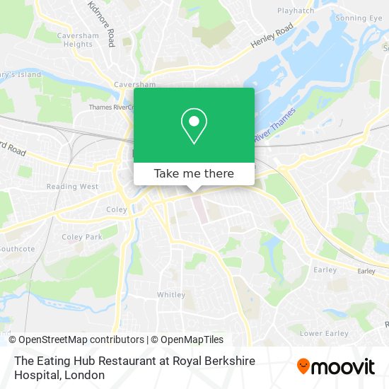 The Eating Hub Restaurant at Royal Berkshire Hospital map