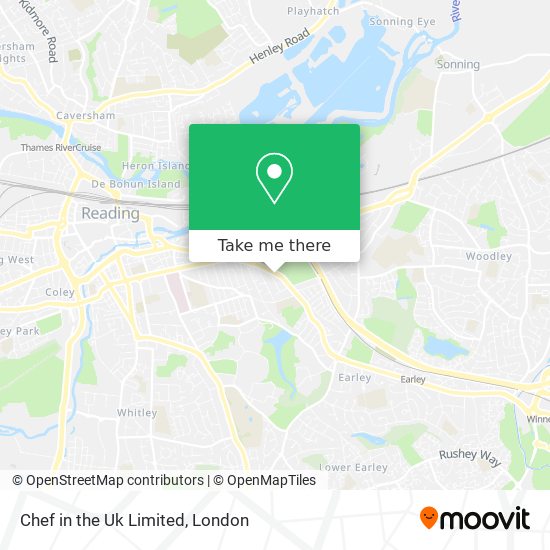 Chef in the Uk Limited map