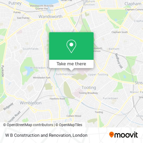 W B Construction and Renovation map