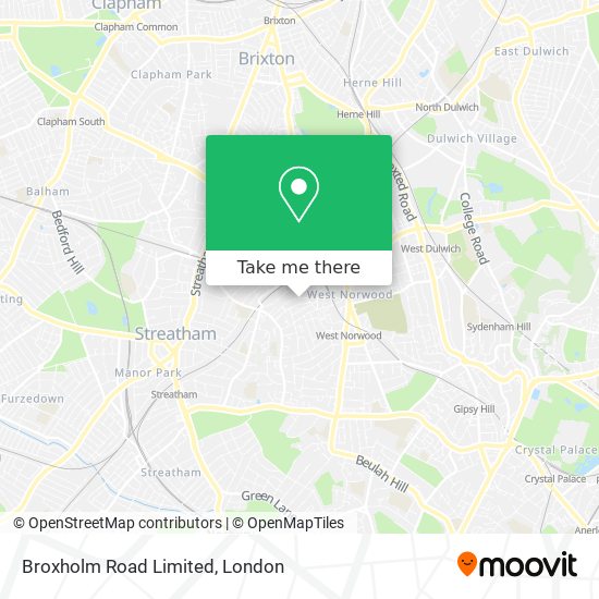Broxholm Road Limited map