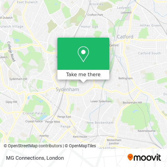 MG Connections map