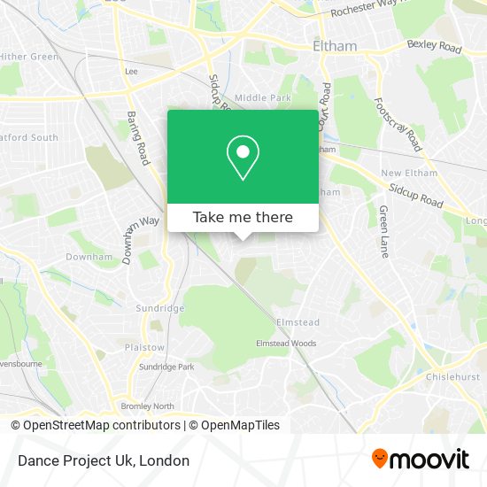 Dance Project Uk map