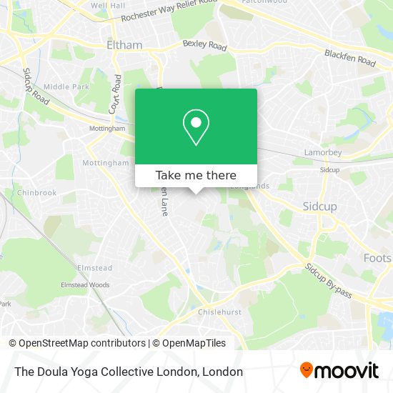 The Doula Yoga Collective London map
