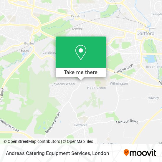 Andrea's Catering Equipment Services map
