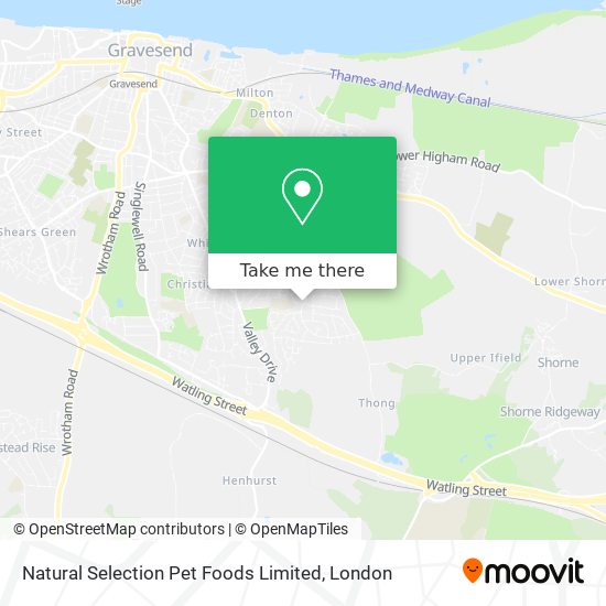 Natural Selection Pet Foods Limited map