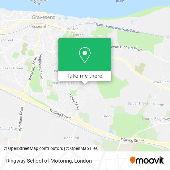 Ringway School of Motoring map