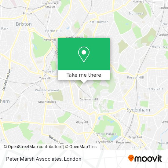 Peter Marsh Associates map