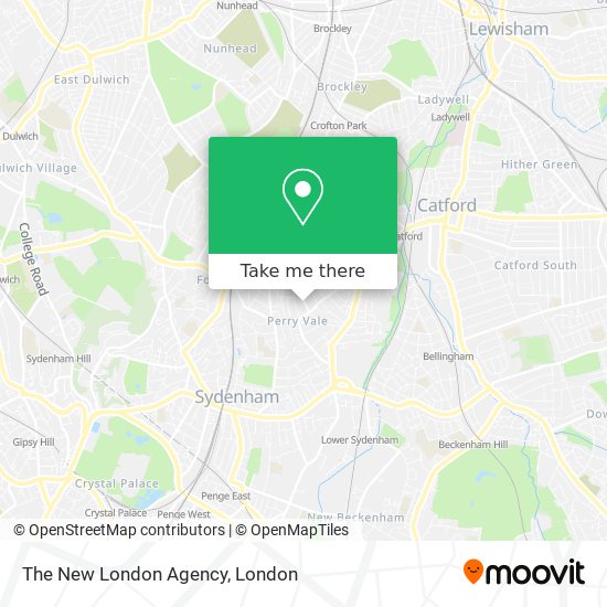 The New London Agency map