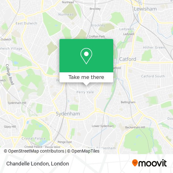 Chandelle London map