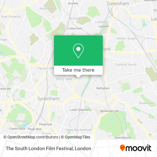 The South London Film Festival map