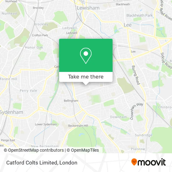Catford Colts Limited map