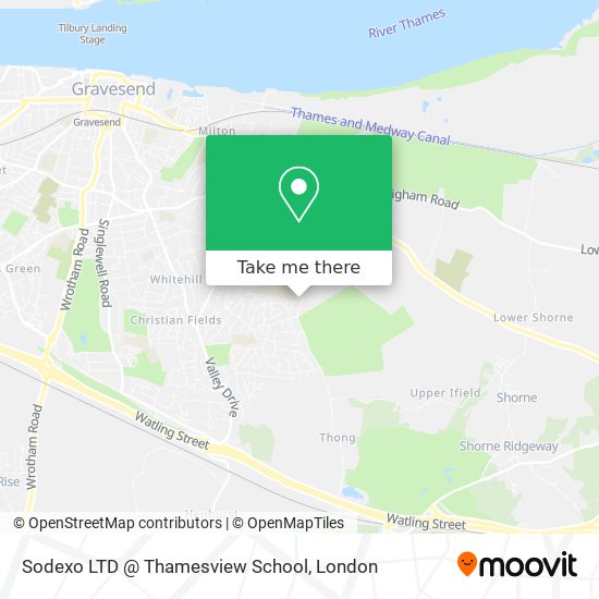 Sodexo LTD @ Thamesview School map