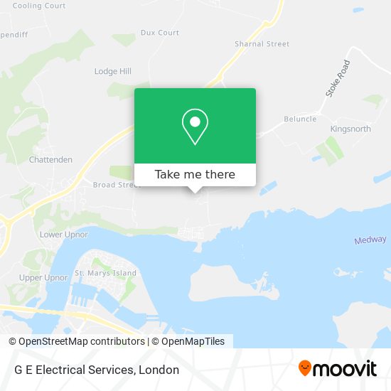 G E Electrical Services map