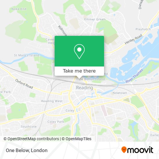 One Below map