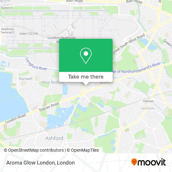 Aroma Glow London map