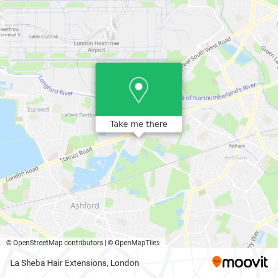 How to get to La Sheba Hair Extensions in East Bedfont by Bus, Train or Tube? How to get to La Sheba Hair Extensions in East Bedfont by Bus, Train or Tube?