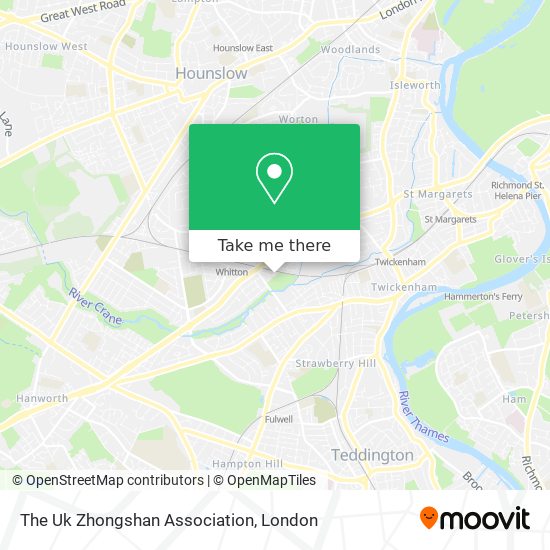 The Uk Zhongshan Association map