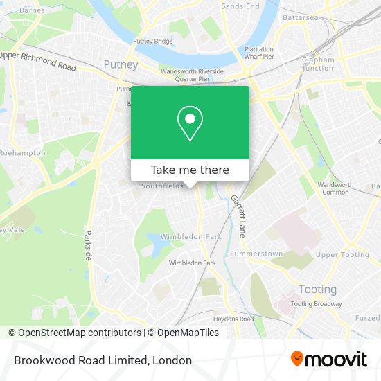 Brookwood Road Limited map