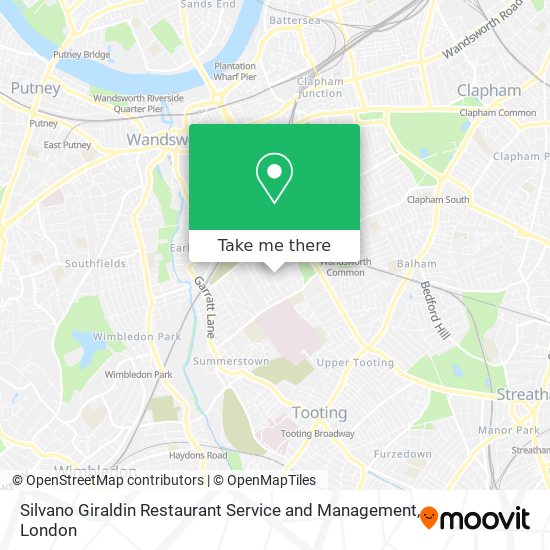 Silvano Giraldin Restaurant Service and Management map