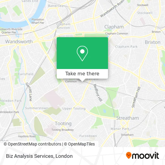 Biz Analysis Services map