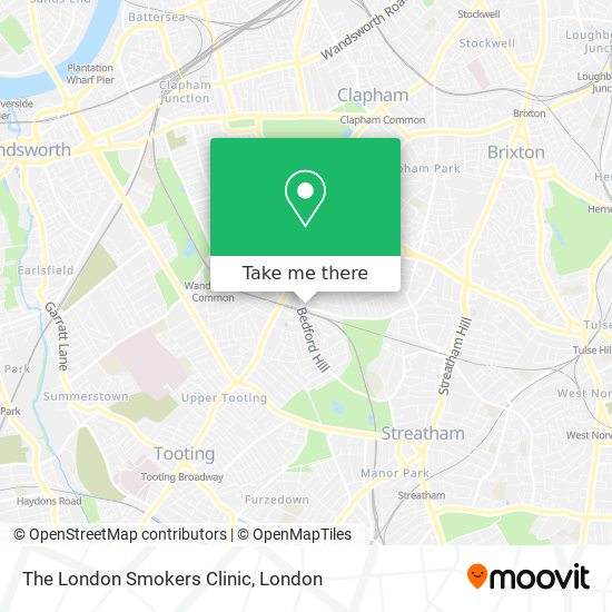 The London Smokers Clinic map