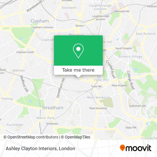 Ashley Clayton Interiors map