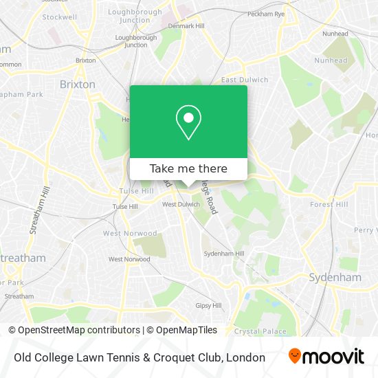 Old College Lawn Tennis & Croquet Club map