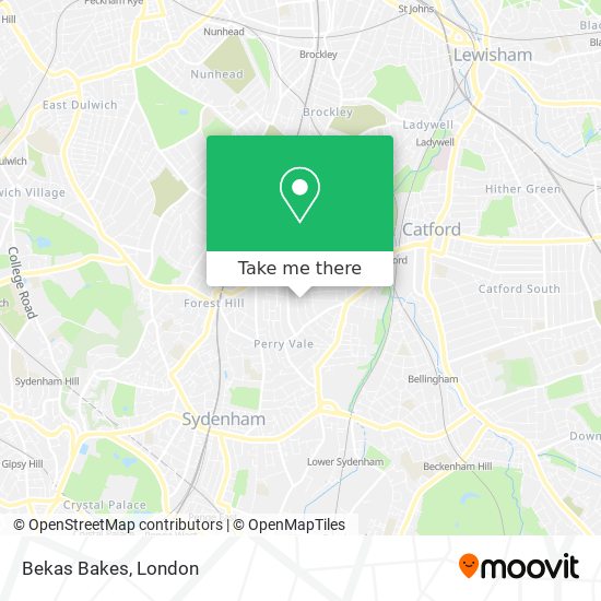 Bekas Bakes map