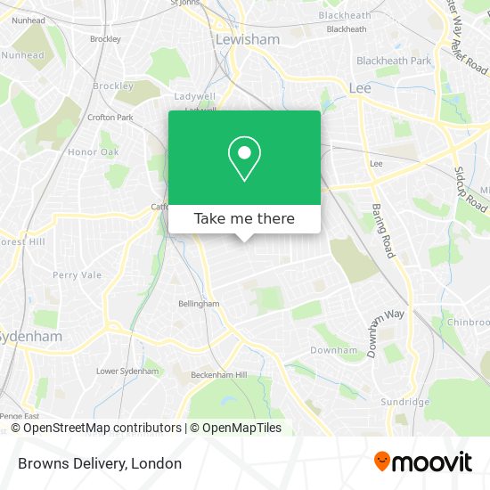 Browns Delivery map