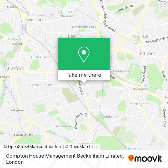 Compton House Management Beckenham Limited map