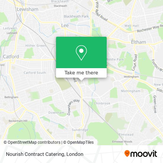 Nourish Contract Catering map