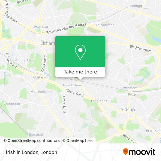 Irish in London map