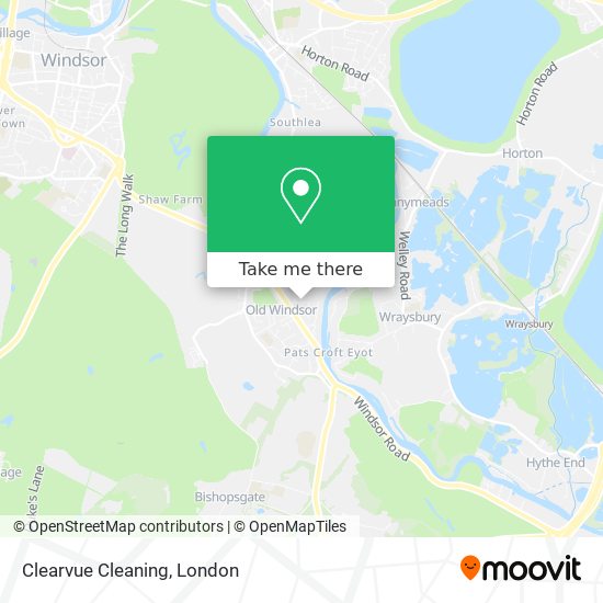Clearvue Cleaning map