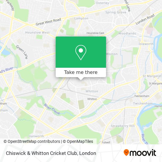 Chiswick & Whitton Cricket Club map