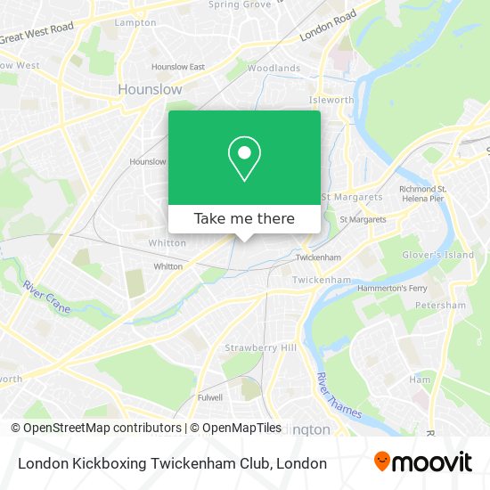 London Kickboxing Twickenham Club map