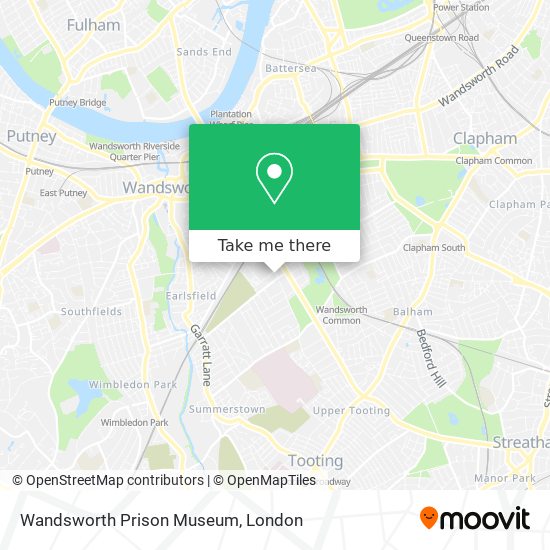 Wandsworth Prison Museum map
