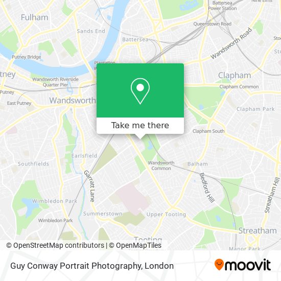 Guy Conway Portrait Photography map