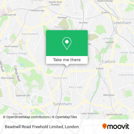 Beadnell Road Freehold Limited map