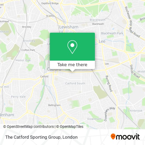 The Catford Sporting Group map