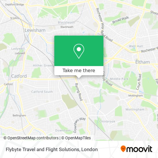 Flybyte Travel and Flight Solutions map
