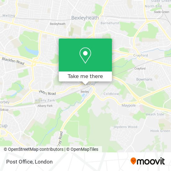 Post Office map