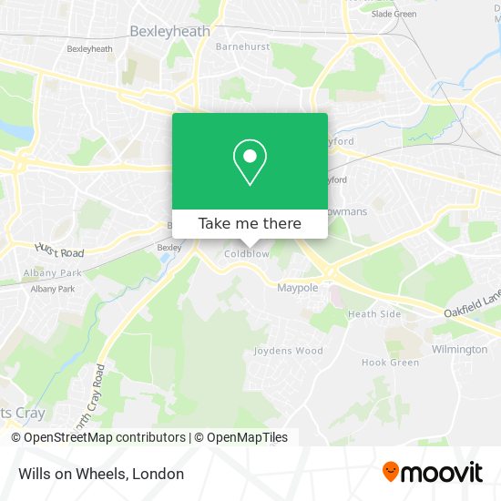 Wills on Wheels map